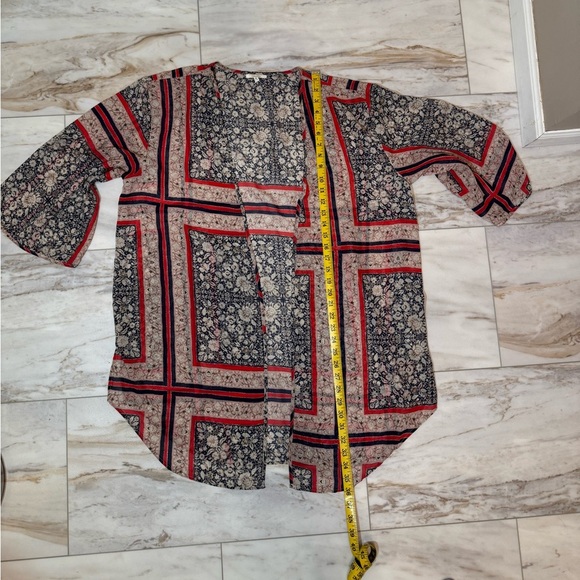Maurices Boho Floral Print Kimono Cardigan S/M Open Front Lightweight - Picture 7 of 8